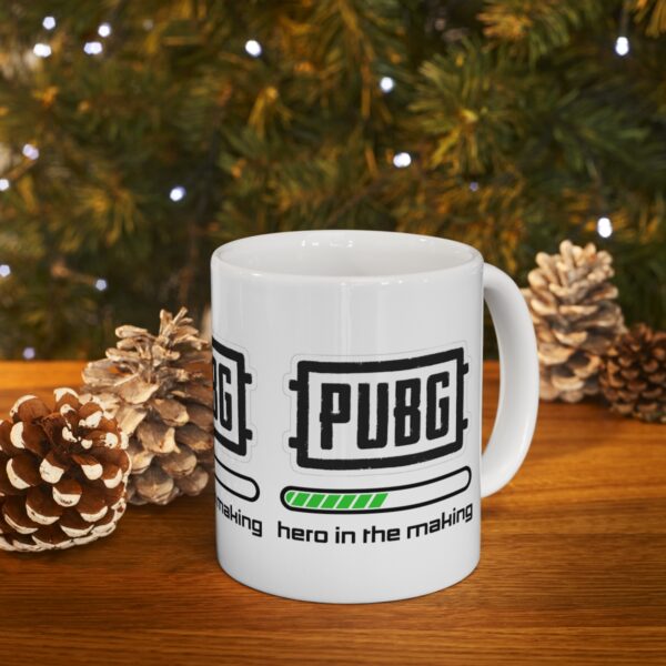 PUBG Mobile Game Mug - Hero in the Making – White Ceramic Mug Cup 11 oz Gift - Image 9