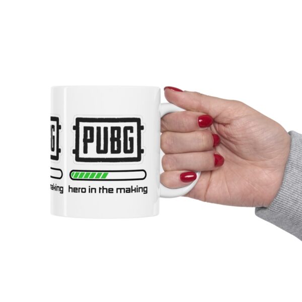 PUBG Mobile Game Mug - Hero in the Making – White Ceramic Mug Cup 11 oz Gift - Image 12