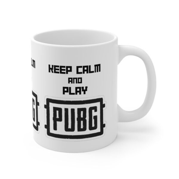 PUBG Mobile Game Mug - Keep Calm and Play PUBG – White Ceramic Mug Cup 11 oz Gift