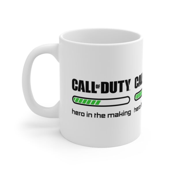 Call of Duty Mobile Game Mug - Hero in the Making – White Ceramic Mug Cup 11 oz Gift - Image 3