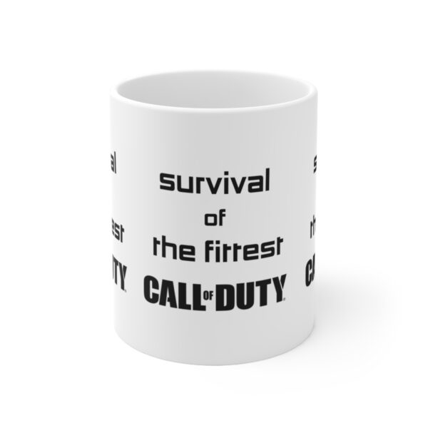 Call of Duty Mobile Game Mug - Survival of the Fittest – White Ceramic Mug Cup 11 oz Gift - Image 2