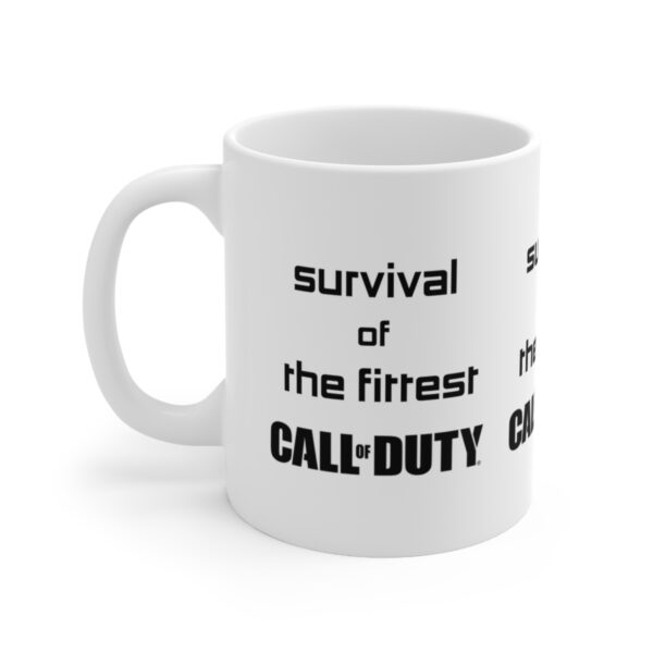 Call of Duty Mobile Game Mug - Survival of the Fittest – White Ceramic Mug Cup 11 oz Gift - Image 3