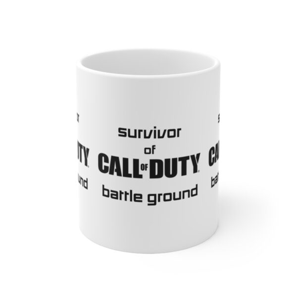 Call of Duty Mobile Game Mug - Survivor of Call of Duty – White Ceramic Mug Cup 11 oz Gift - Image 2