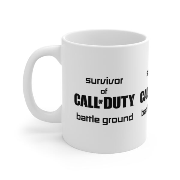 Call of Duty Mobile Game Mug - Survivor of Call of Duty – White Ceramic Mug Cup 11 oz Gift - Image 3