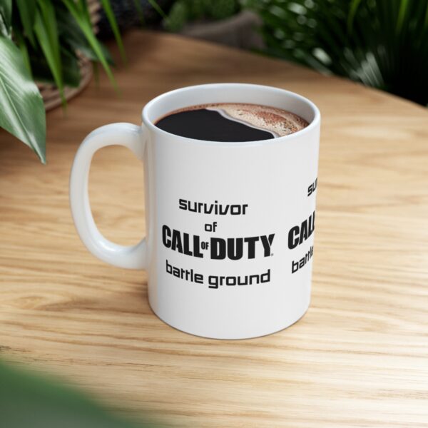 Call of Duty Mobile Game Mug - Survivor of Call of Duty – White Ceramic Mug Cup 11 oz Gift - Image 8