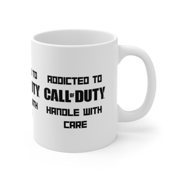 Call of Duty Mobile Game Mug - Addicted to Call of Duty – White Ceramic Mug Cup 11 oz Gift