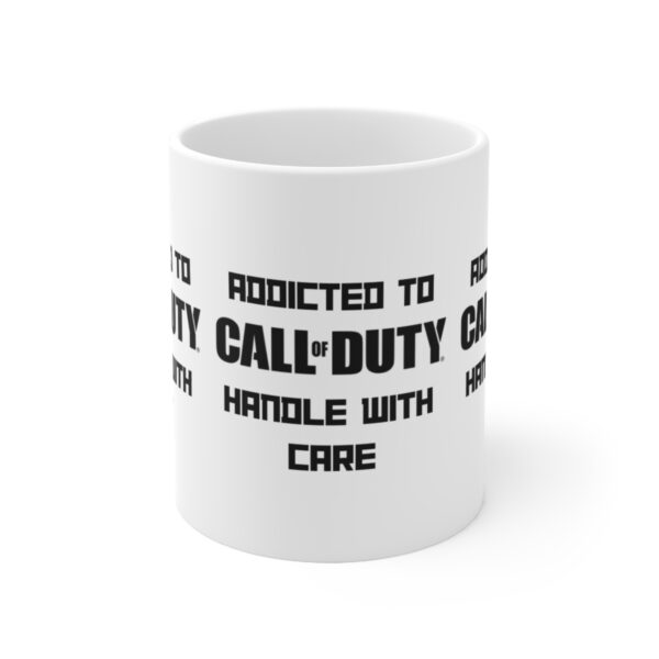 Call of Duty Mobile Game Mug - Addicted to Call of Duty – White Ceramic Mug Cup 11 oz Gift - Image 2