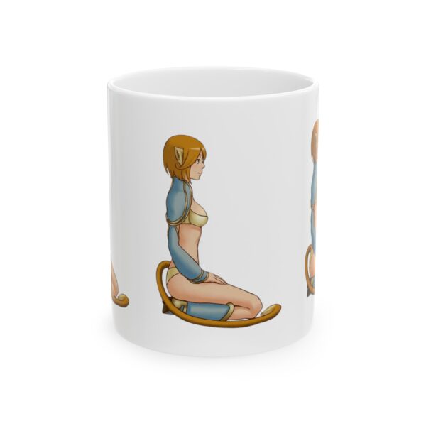 Name Alphabet L Hentai Coffee Mug Cup – White Ceramic Mug Cup 11 oz Gift for Comic Fans - Image 2