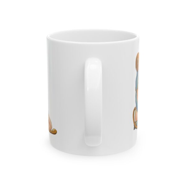 Name Alphabet L Hentai Coffee Mug Cup – White Ceramic Mug Cup 11 oz Gift for Comic Fans - Image 3