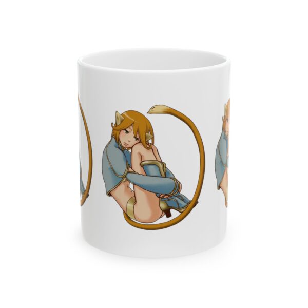 Name Alphabet O Hentai Coffee Mug Cup – White Ceramic Mug Cup 11 oz Gift for Comic Fans - Image 2