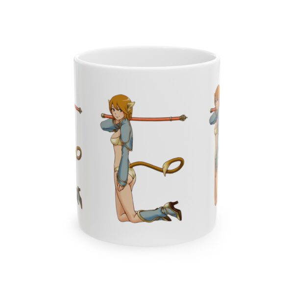 Name Alphabet E Hentai Coffee Mug Cup – White Ceramic Mug Cup 11 oz Gift for Comic Fans - Image 2