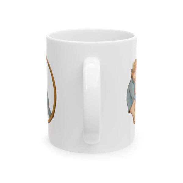 Name Alphabet O Hentai Coffee Mug Cup – White Ceramic Mug Cup 11 oz Gift for Comic Fans - Image 3