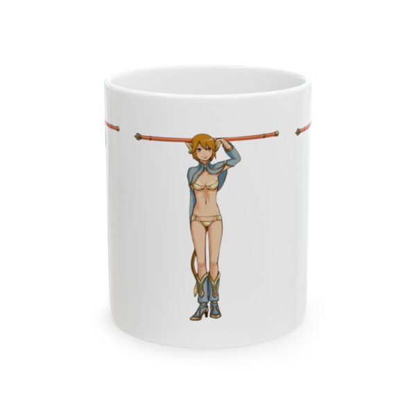 Name Alphabet T Hentai Coffee Mug Cup – White Ceramic Mug Cup 11 oz Gift for Comic Fans - Image 2