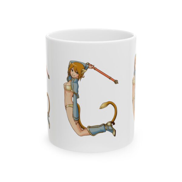 Name Alphabet G Hentai Coffee Mug Cup – White Ceramic Mug Cup 11 oz Gift for Comic Fans - Image 2