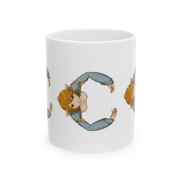 Name Alphabet C Hentai Coffee Mug Cup – White Ceramic Mug Cup 11 oz Gift for Comic Fans - Image 2