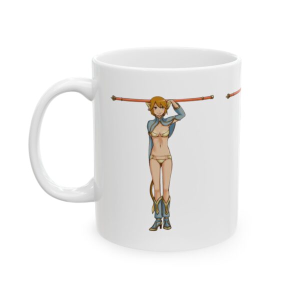 Name Alphabet T Hentai Coffee Mug Cup – White Ceramic Mug Cup 11 oz Gift for Comic Fans - Image 4