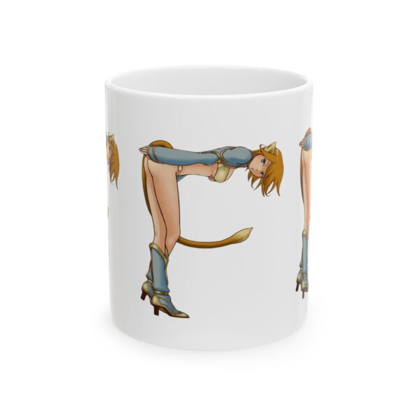 Name Alphabet F Hentai Coffee Mug Cup – White Ceramic Mug Cup 11 oz Gift for Comic Fans - Image 2