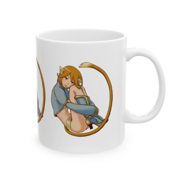 Name Alphabet O Hentai Coffee Mug Cup – White Ceramic Mug Cup 11 oz Gift for Comic Fans