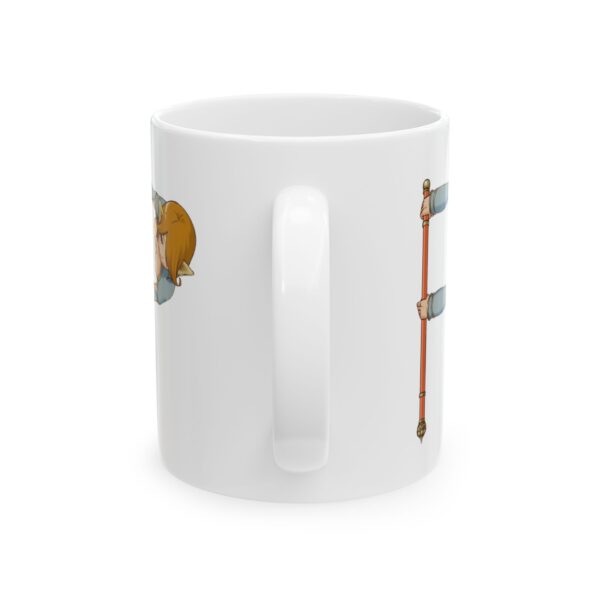 Name Alphabet P Hentai Coffee Mug Cup – White Ceramic Mug Cup 11 oz Gift for Comic Fans - Image 3