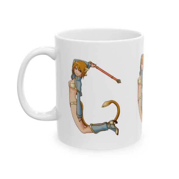 Name Alphabet G Hentai Coffee Mug Cup – White Ceramic Mug Cup 11 oz Gift for Comic Fans - Image 4