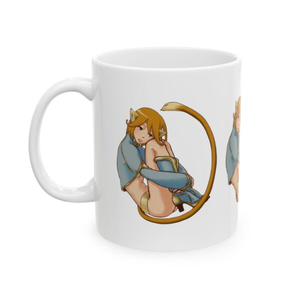 Name Alphabet O Hentai Coffee Mug Cup – White Ceramic Mug Cup 11 oz Gift for Comic Fans - Image 4