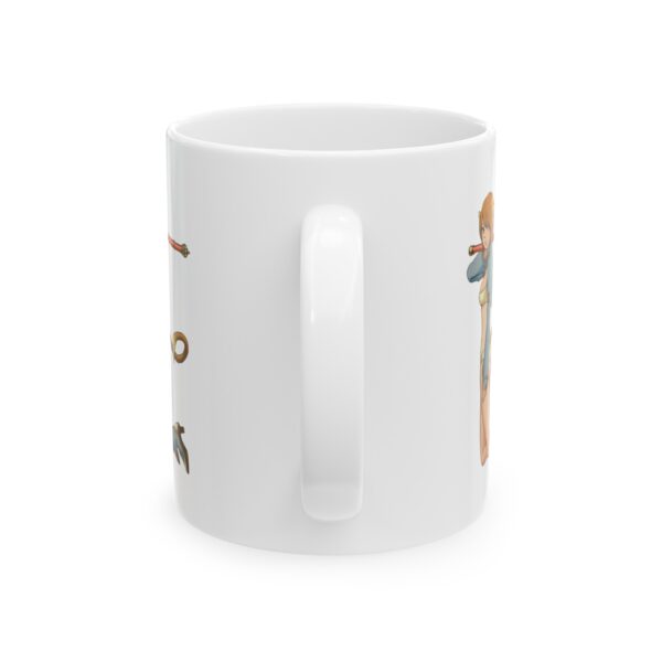 Name Alphabet E Hentai Coffee Mug Cup – White Ceramic Mug Cup 11 oz Gift for Comic Fans - Image 3