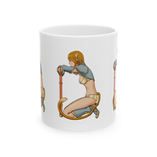 Name Alphabet D Hentai Coffee Mug Cup – White Ceramic Mug Cup 11 oz Gift for Comic Fans - Image 2