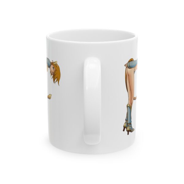 Name Alphabet F Hentai Coffee Mug Cup – White Ceramic Mug Cup 11 oz Gift for Comic Fans - Image 3