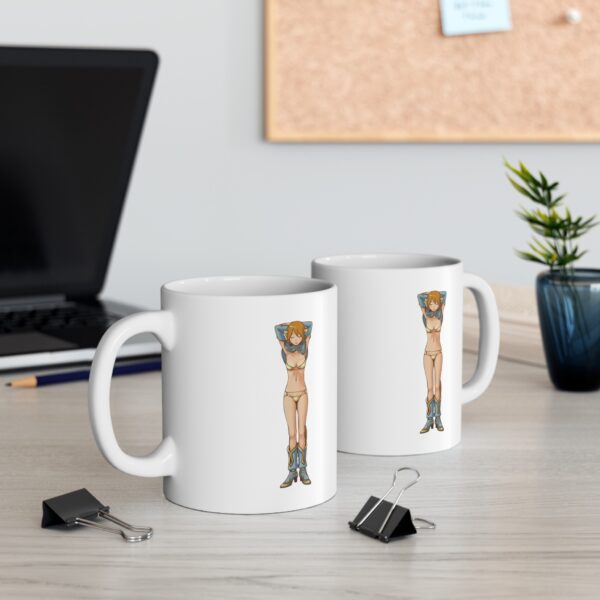 Name Alphabet I Hentai Coffee Mug Cup – White Ceramic Mug Cup 11 oz Gift for Comic Fans - Image 6